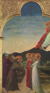 The mystical marriage of Saint Francis of Assisi